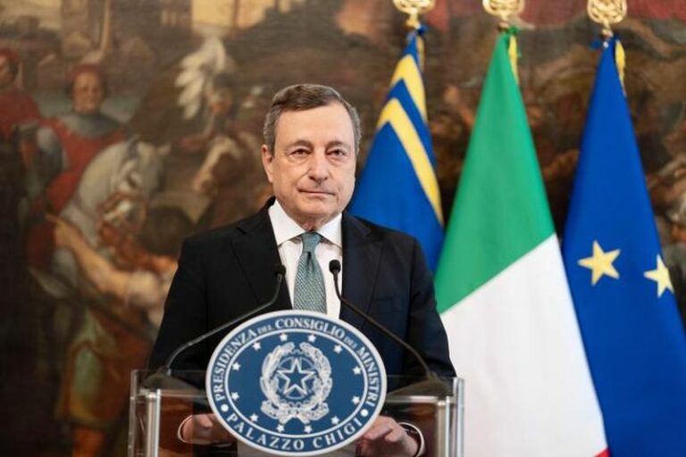 Ucraina, Draghi al G7: “Su sanzioni allineati all’Unione Europea”