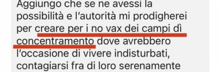 Polemiche scatenate da un medico di Palermo, il suo commento sui social: “Campi di concentramento per i no vax”