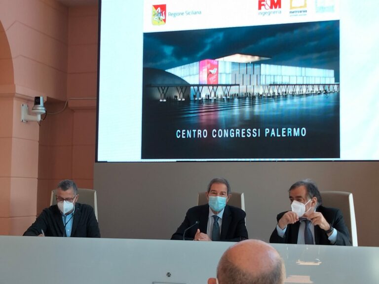 Palermo, centro congressi all’ex Fiera Mediterraneo. Musumeci: “Stanziati 15mln per il progetto” | CLICCA PER VIDEO E FOTO