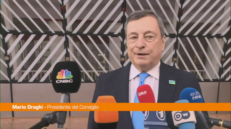 Ucraina, Draghi: “Servono fermezza e deterrenza”