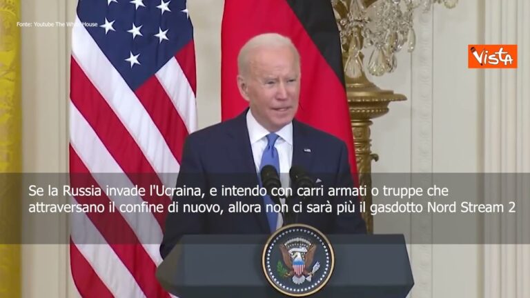 Biden: “Se Russia invade Ucraina stop al gasdotto Nord Stream 2” Biden: “Se Russia invade Ucraina stop al gasdotto Nord Stream 2”
