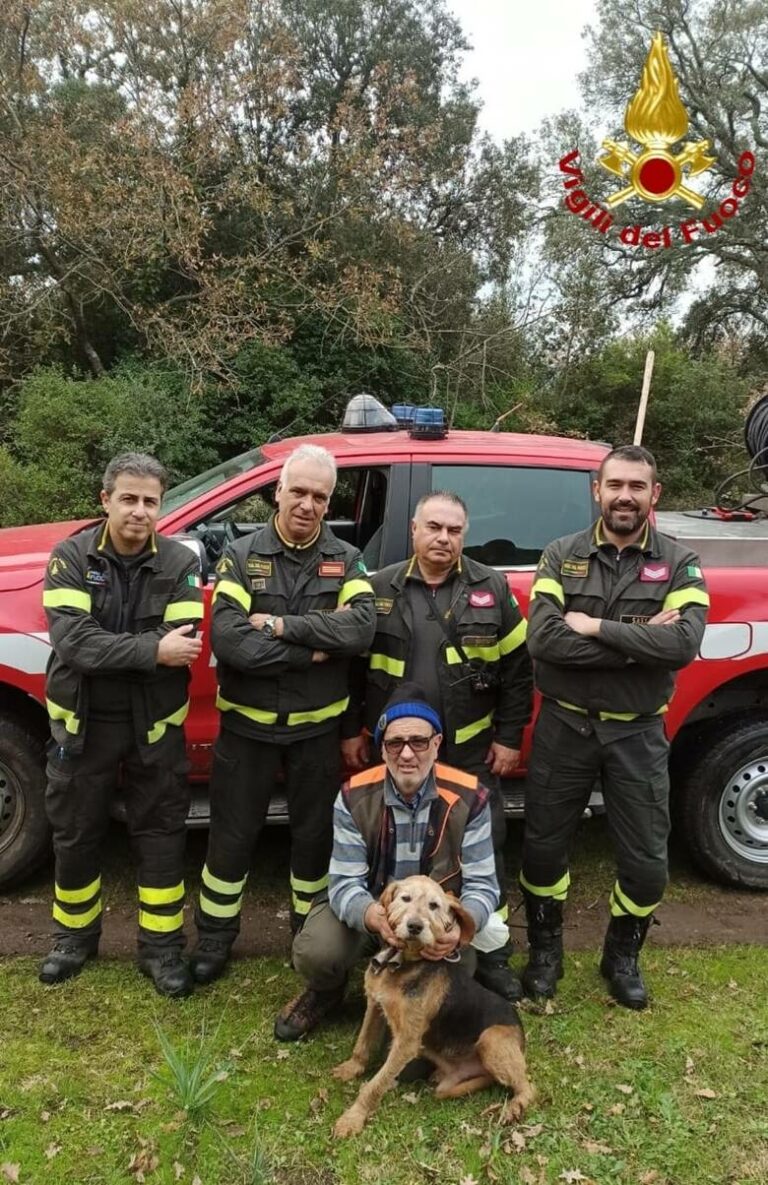 Cane sotto terra per 48 ore, salvato dai vigili del fuoco