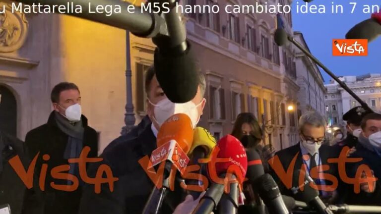 Elezione Quirinale, Renzi: “Su Mattarella Lega e M5S hanno cambiato idea in 7 anni”