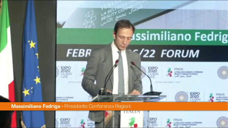 Fedriga: “A Expo Dubai il mosaico di saperi delle Regioni”