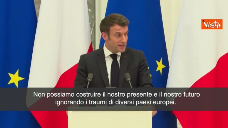 Macron: “Non possiamo rischiare il ritorno dell’instabilità in Europa”