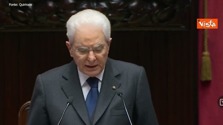 Mattarella: “Sono stati giorni travagliati per tutti e anche per me”
