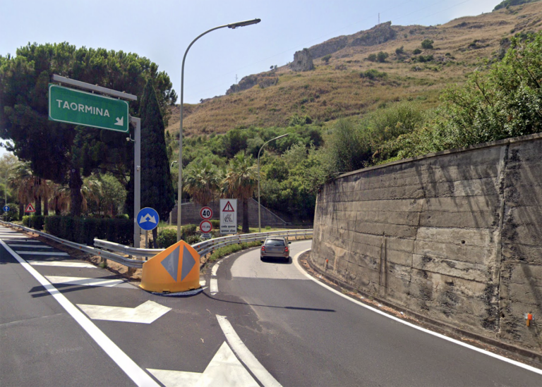 A18: svincolo di Taormina chiuso in uscita per chi viaggia in direzione Messina