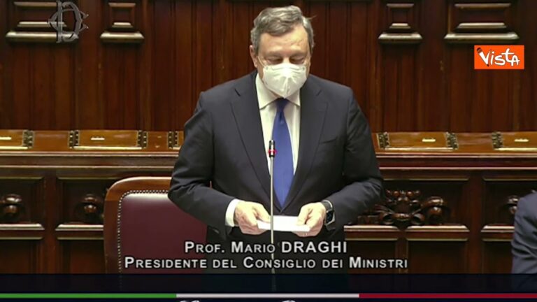 Draghi: “Fare di tutto per la pace”