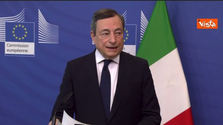 Draghi: “Italia ridurrà dipendenza dal gas russo”
