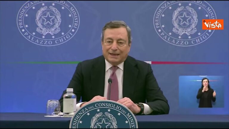 Draghi: “La pandemia è superata”