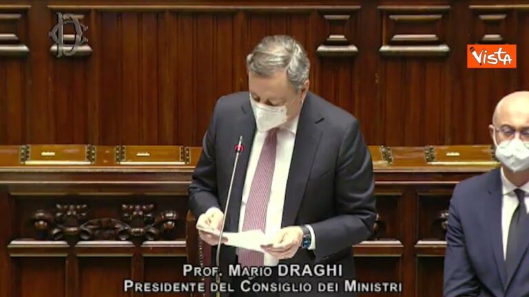 Draghi: “Non aumenteremo le tasse”