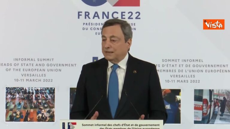 Draghi: “Possibili sanzioni più pesanti contro Russia” 