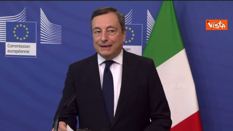 Draghi: “UE unita per aiutare Ucraina”