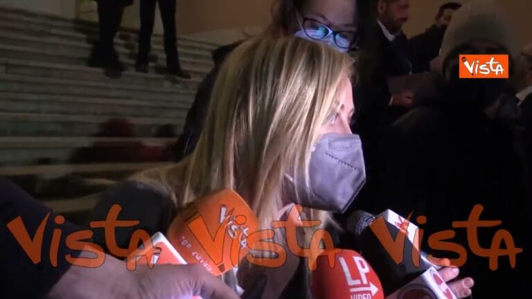 Meloni: “Draghi non la racconta giusta”