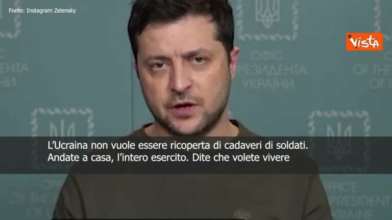 Zelensky ai soldati russi: “Andate a casa”
