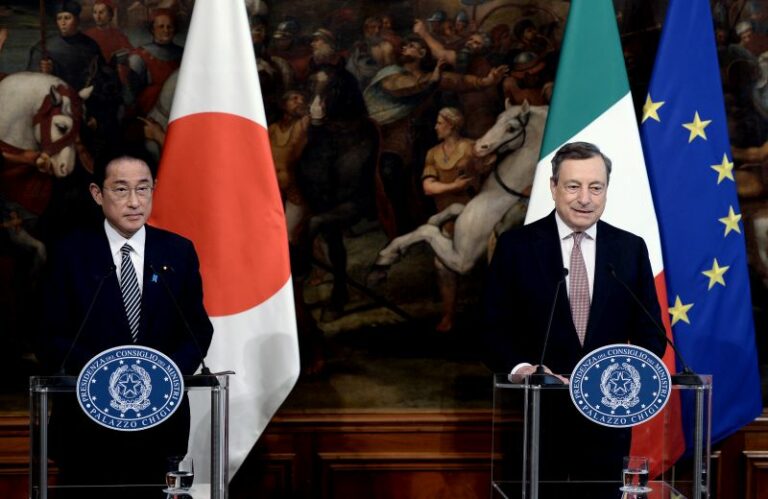 Ucraina, Draghi: “Impegno Italia e Giappone per la tregua”