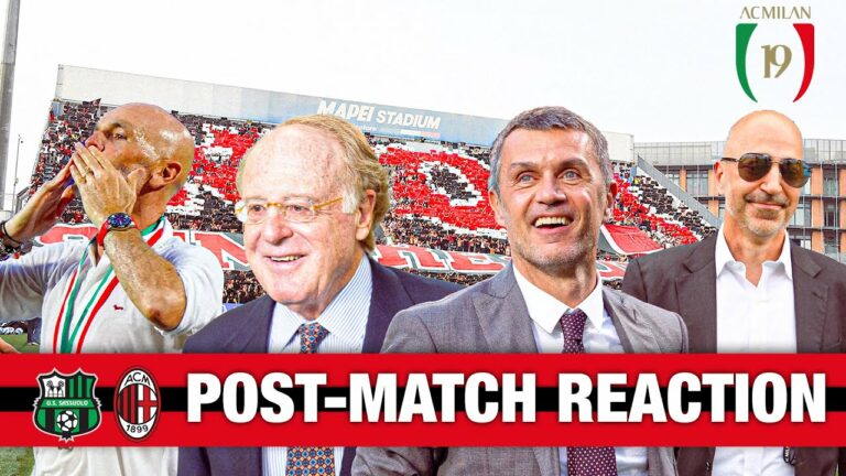 Pioli: “Trionfo meritato, grande Milan” (VIDEO)