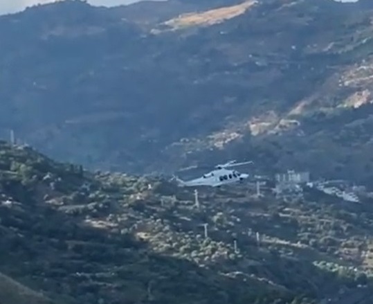 L’arrivo in elicottero del presidente Mattarella a Taormina (VIDEO)