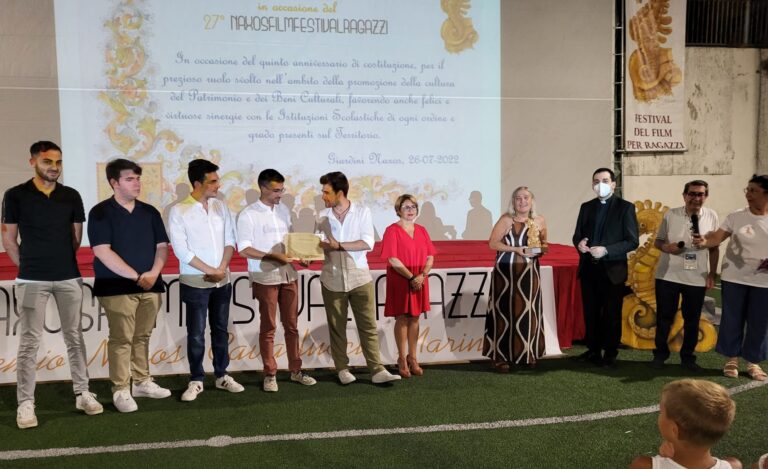 Festival del Film per Ragazzi di Giardini Naxos: premiato l’Archeoclub Naxos-Taormina-Valle Alcantara