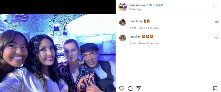 Vanessa Bryant e le figlie in visita a Taormina
