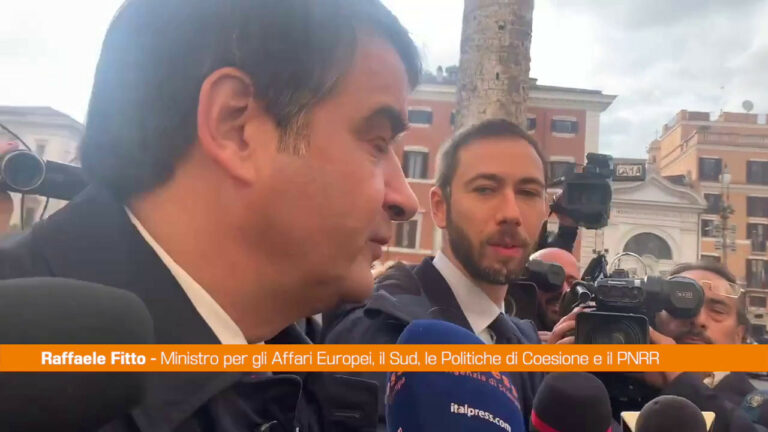 Fitto: “Avviati incontri per confrontarci sul Pnrr” (VIDEO)