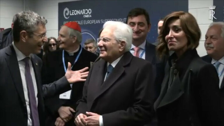 Mattarella inaugura il supercomputer Leonardo (VIDEO)