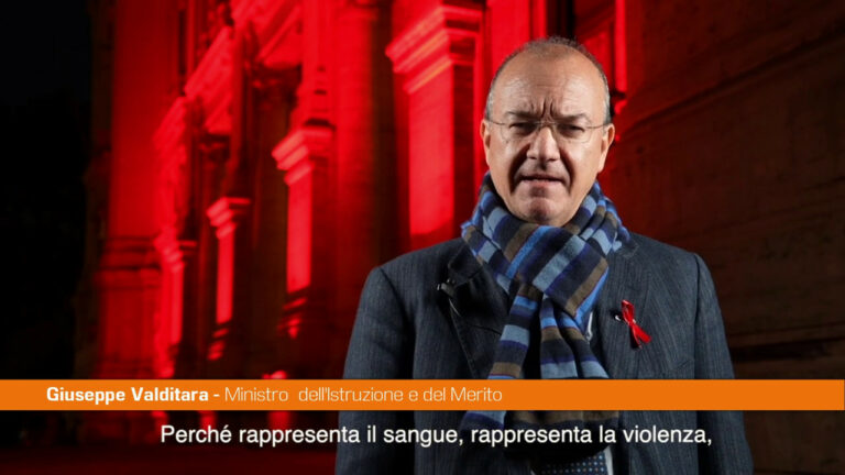 Valditara: “Italiani, educate i ragazzi alla cultura del rispetto” (VIDEO)