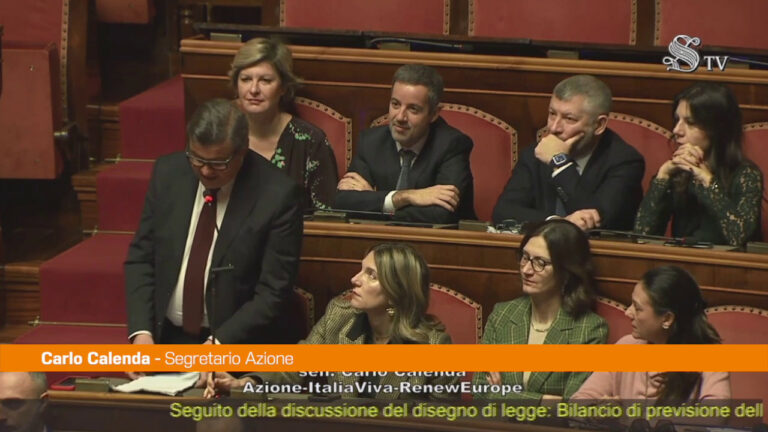 Calenda: “Manovra grigia e inutile” (VIDEO)