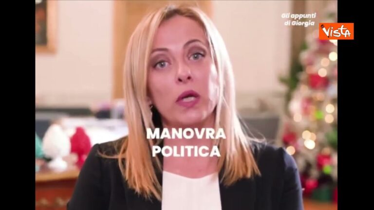 Manovra, Meloni: “Ne vado fiera” (VIDEO)