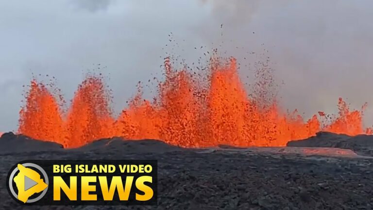 Mauna Loa, impressionante eruzione con lava alta fino a 60 metri (VIDEO)