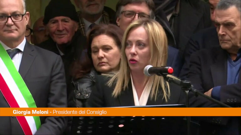 Meloni: “Leggi razziali macchia indelebile della storia” (VIDEO)