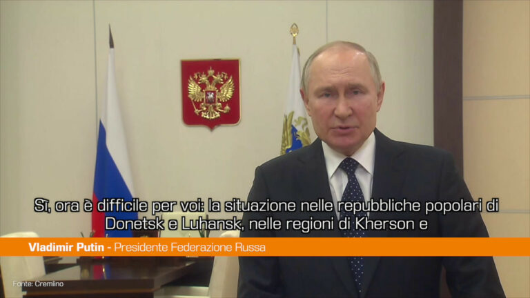 Ucraina, Putin: “Situazione difficile nei territori annessi” (VIDEO)