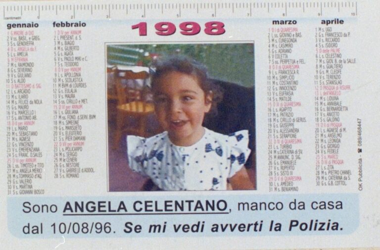 Angela Celentano, “stessi tratti somatici”: prime conferme sul ritrovamento
