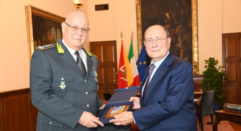 Schifani incontra il generale Lorusso della Guardia di Finanza
