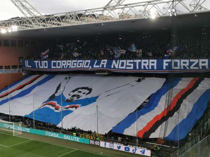 Samp, “Ferraris” da brividi per il saluto a Vialli