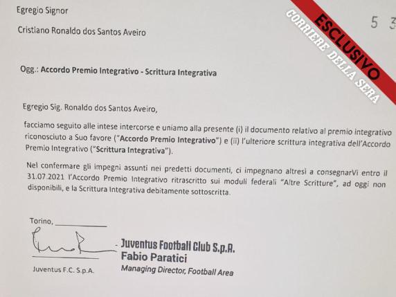 carta di Ronaldo