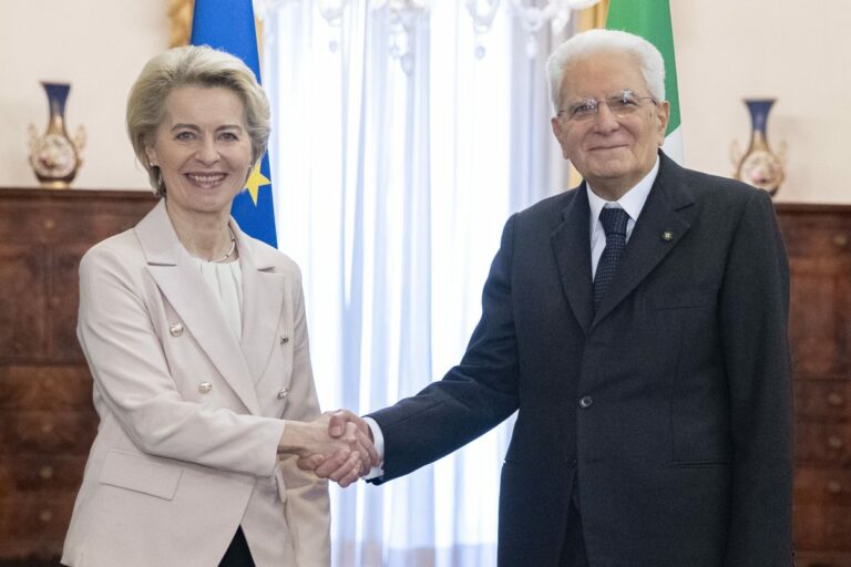 Mattarella-Von der Leyen: “Unione Europea compatta sui temi importanti”