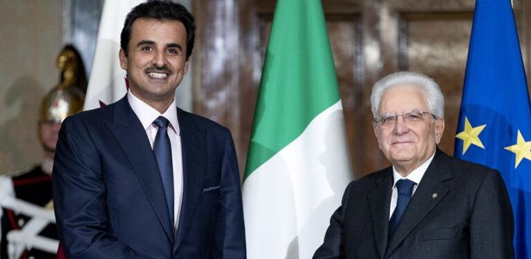 Mattarella incontra l’emiro del Qatar