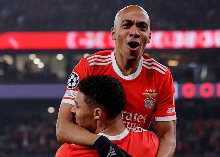 Benfica-Bruges 5-1, lusitani a valanga