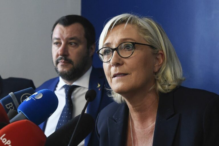 Le Pen: “Meglio Salvini di Meloni, lei è con la Nato”