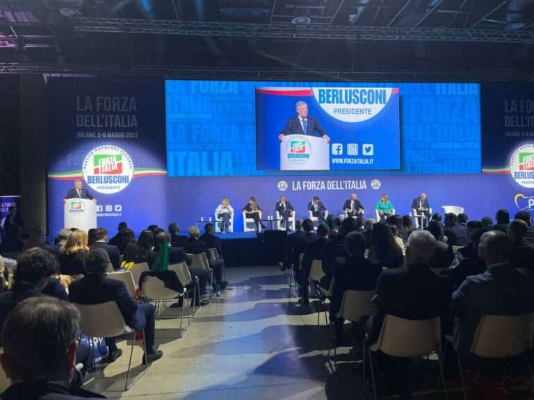 FI apre convention a Milano, Tajani: “Siamo il centro della politica”