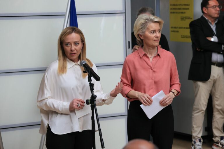 Alluvione, Von der Leyen con Meloni in E. Romagna: “Europa è con voi”