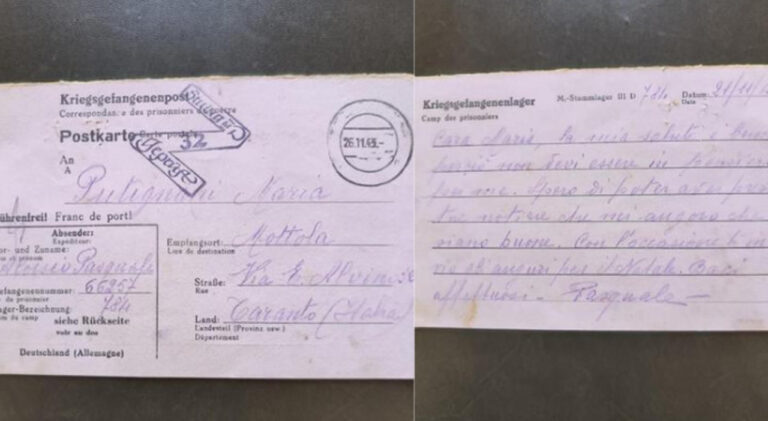 Scrisse alla moglie dal campo di prigionia: la lettera arriva 80 anni dopo