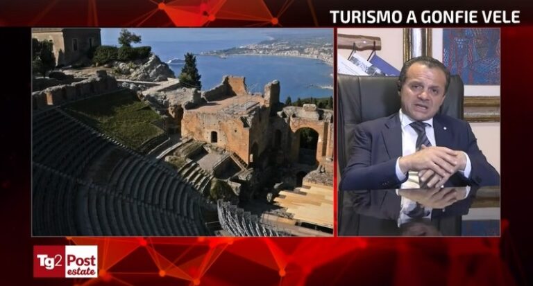 De Luca a TG2 post: “Effetto White Lotus, a Taormina stagione super”