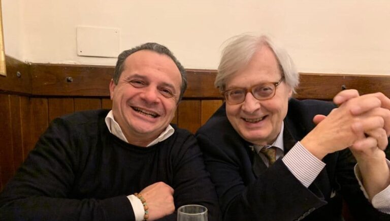 Sgarbi lancia gli “eccentrici” con De Luca. Scateno lo sconfessa: “Ma di che parla?”