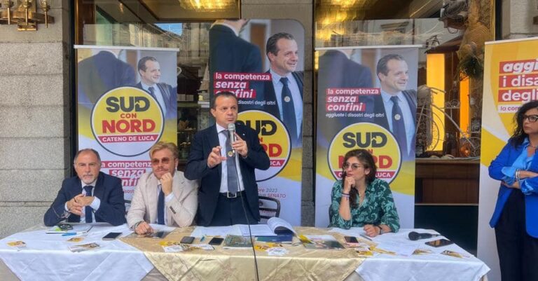 De Luca lancia la sfida a Monza per il Senato: “E’ Sud con Nord”