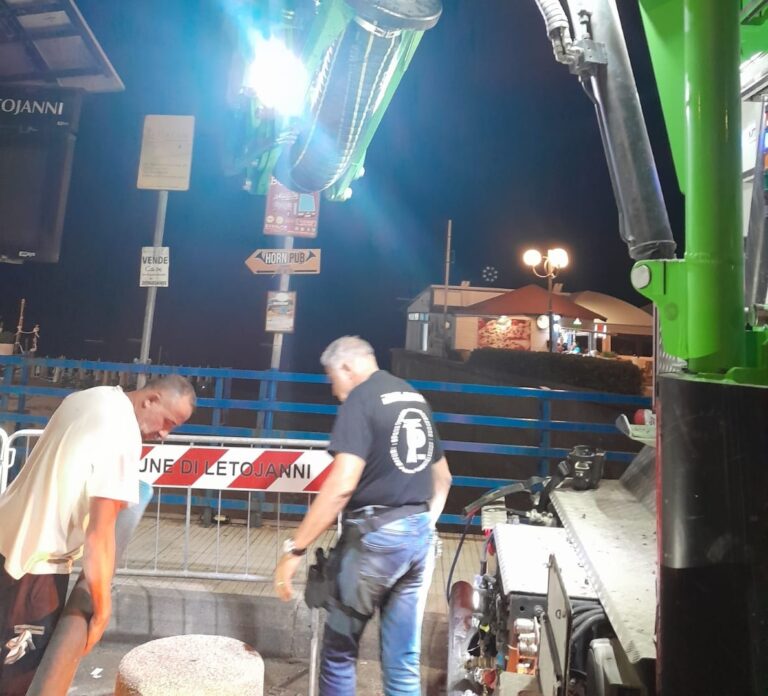 Mazzeo, ripulito il pozzettone per evitare il bis del ferragosto 2022