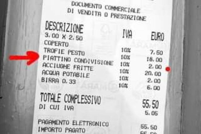 Mamma chiede piattino per figlia, nel conto 2 euro in più