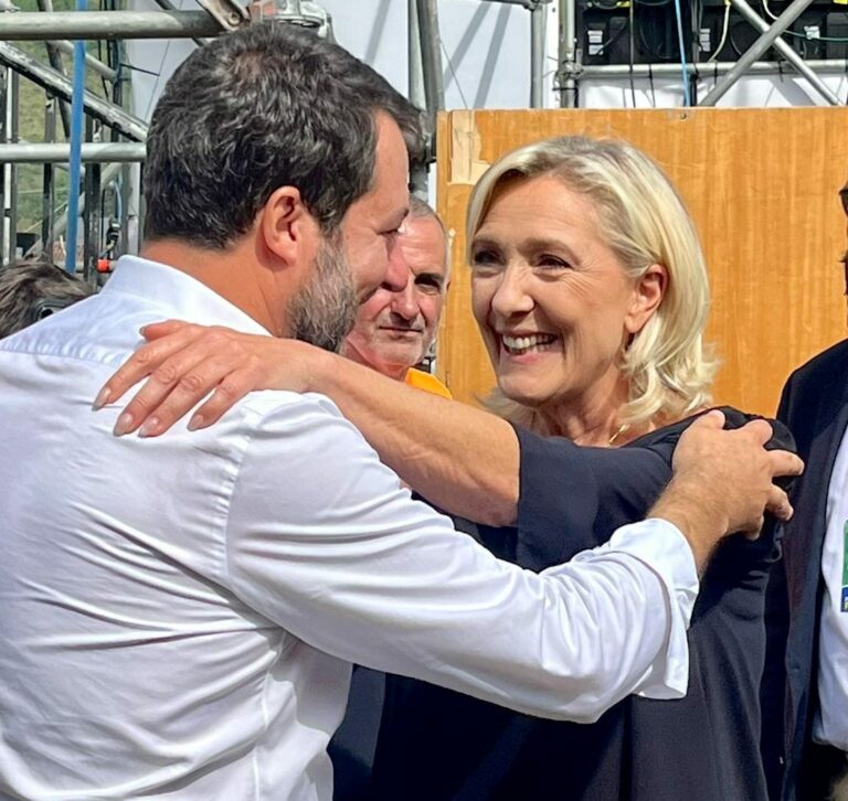Salvini: “Le Pen a Pontida non è un problema per il Governo”