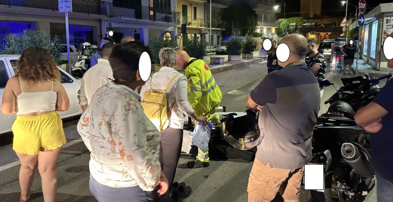 Cade con la moto, centauro finisce all’ospedale di Taormina
